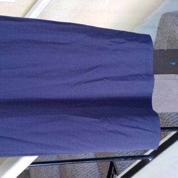 Laura Leigh Ltd Dark Navy Stretchy Body-con Contouring Dress Women's Size Large - Picture 3 of 4